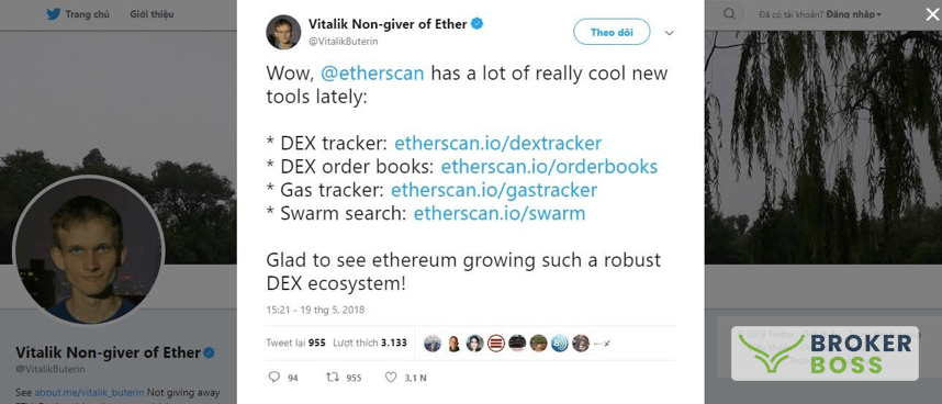 Vitalik Buterin, nhà sáng lập Ethereum, đã thể hiện sự phấn khích và ủng hộ những tính năng mới này thông qua Twitter.