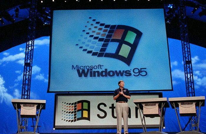 Năm 1995 Microsoft Phát Hành Windows 95